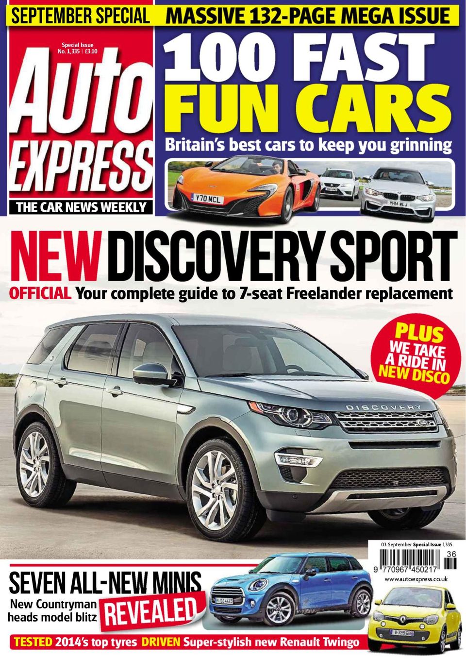 Auto ExpressSeptember 3 2014 Magazine Get your Digital Subscription